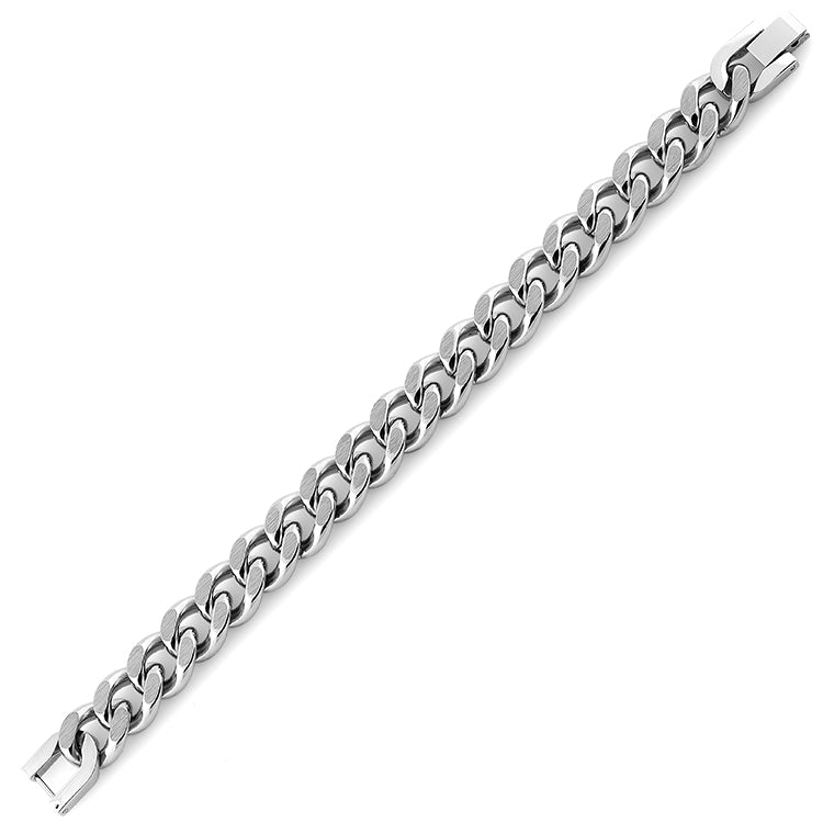 Stainless Steel Curb Link Bracelet for Men & Women - Durable Fashion Jewelry for Everyday Wear, Gifts & Special Occasions