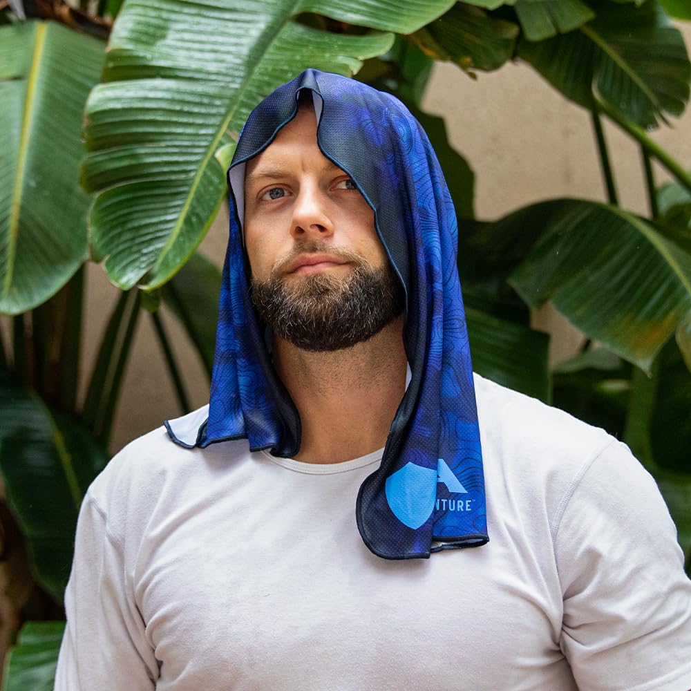 Cooling Performance Towel - Quick Dry & Cooling Sports Towel for Outdoor Activities, Gym, Running & Hiking - Perfect for Hot Weather & Water Sports