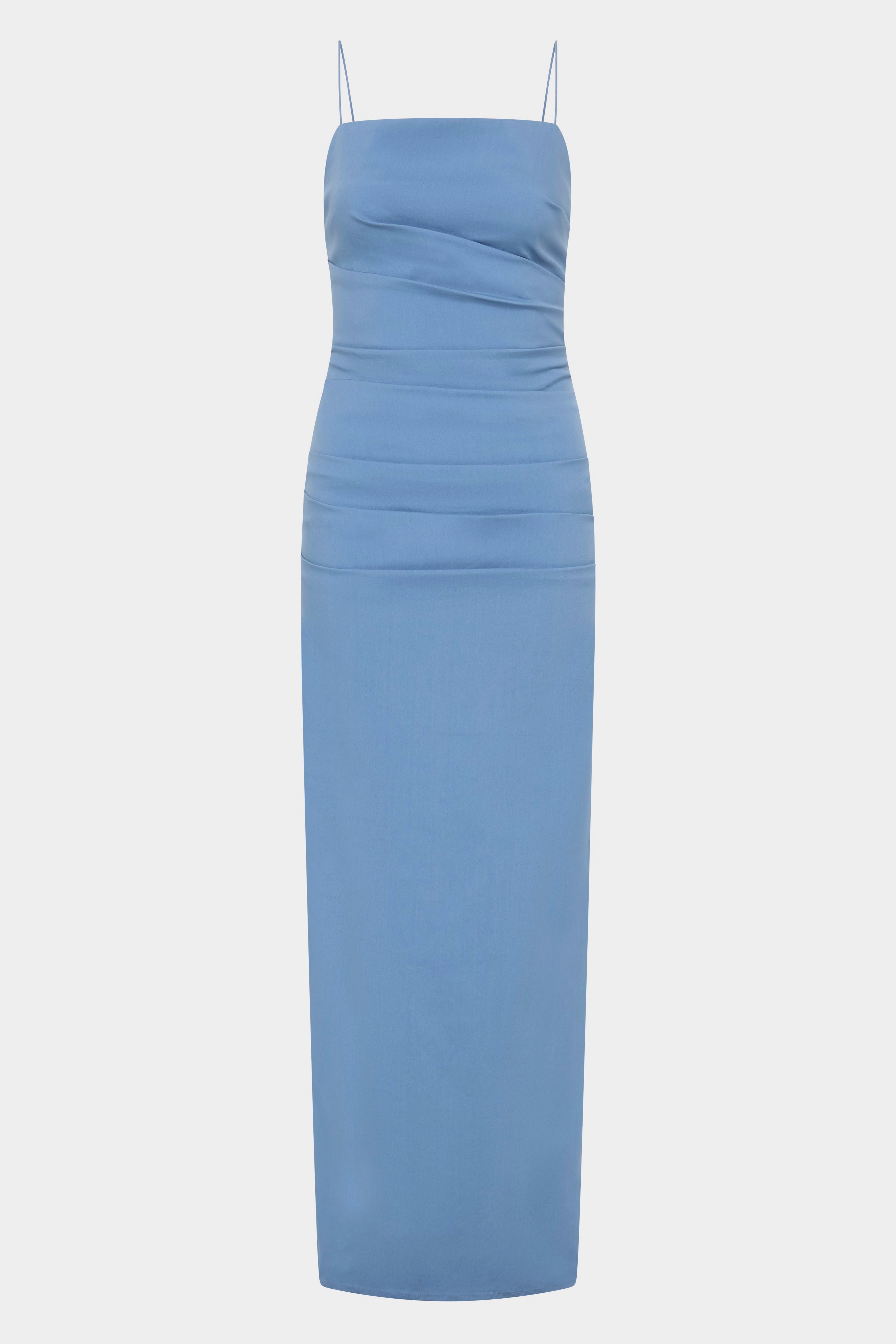 Jones Gown Washed Blue - Stylish and Comfortable Women's Dress for Casual Wear, Parties, and Special Occasions
