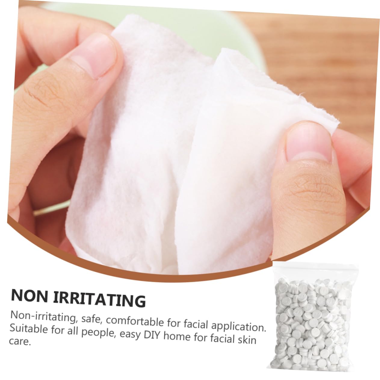 Compressed Facial Mask Paper 500pcs - DIY Face Care for Women, Skin Care & Makeup Removal - Spa & Travel Use