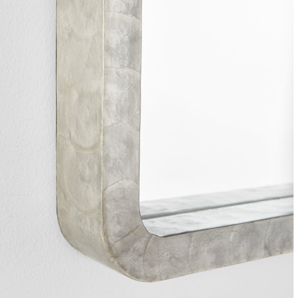 Cyan Design 11596 Triton Rectangle Mirror in Taupe - Modern Wall Decor for Living Room, Bedroom & Bathroom