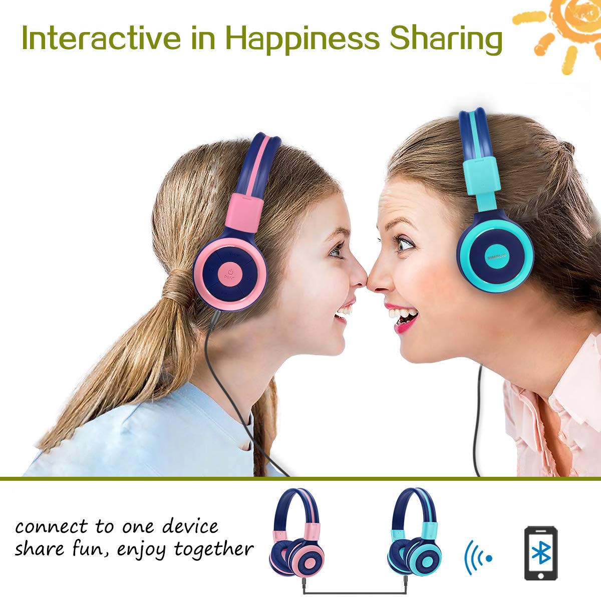 SIMOLIO Wireless IR Headphones for Car DVD | Bluetooth Kids Headphones | Compatible with Honda Odyssey, uConnect VES, Dodge Grand Caravan, Chevy Suburban 2006-2022 | Perfect for Family Road Trips & In-Car Entertainment