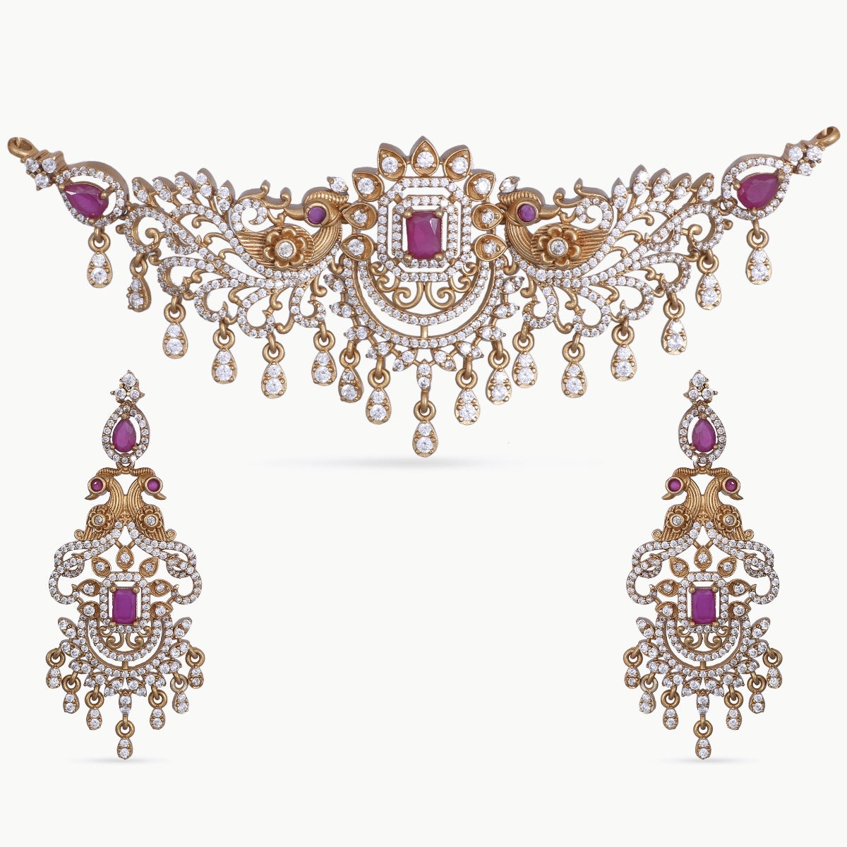 Antique Choker Set for Women - Vintage Style Jewelry Necklace for Parties, Weddings & Special Occasions