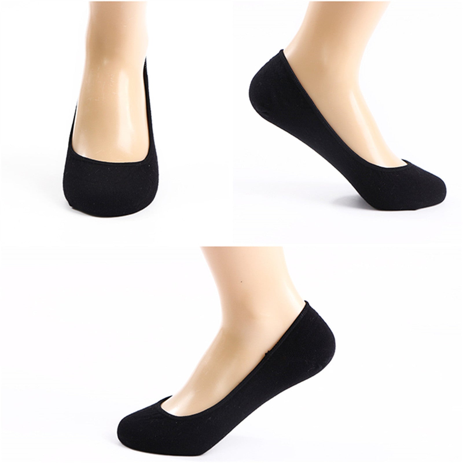 DEVUGGO 4 Pairs No Show Socks for Women - Anti Slip Invisible Hidden Ankle Socks | Perfect for Sneakers, Loafers & Flats | Comfortable Everyday Wear