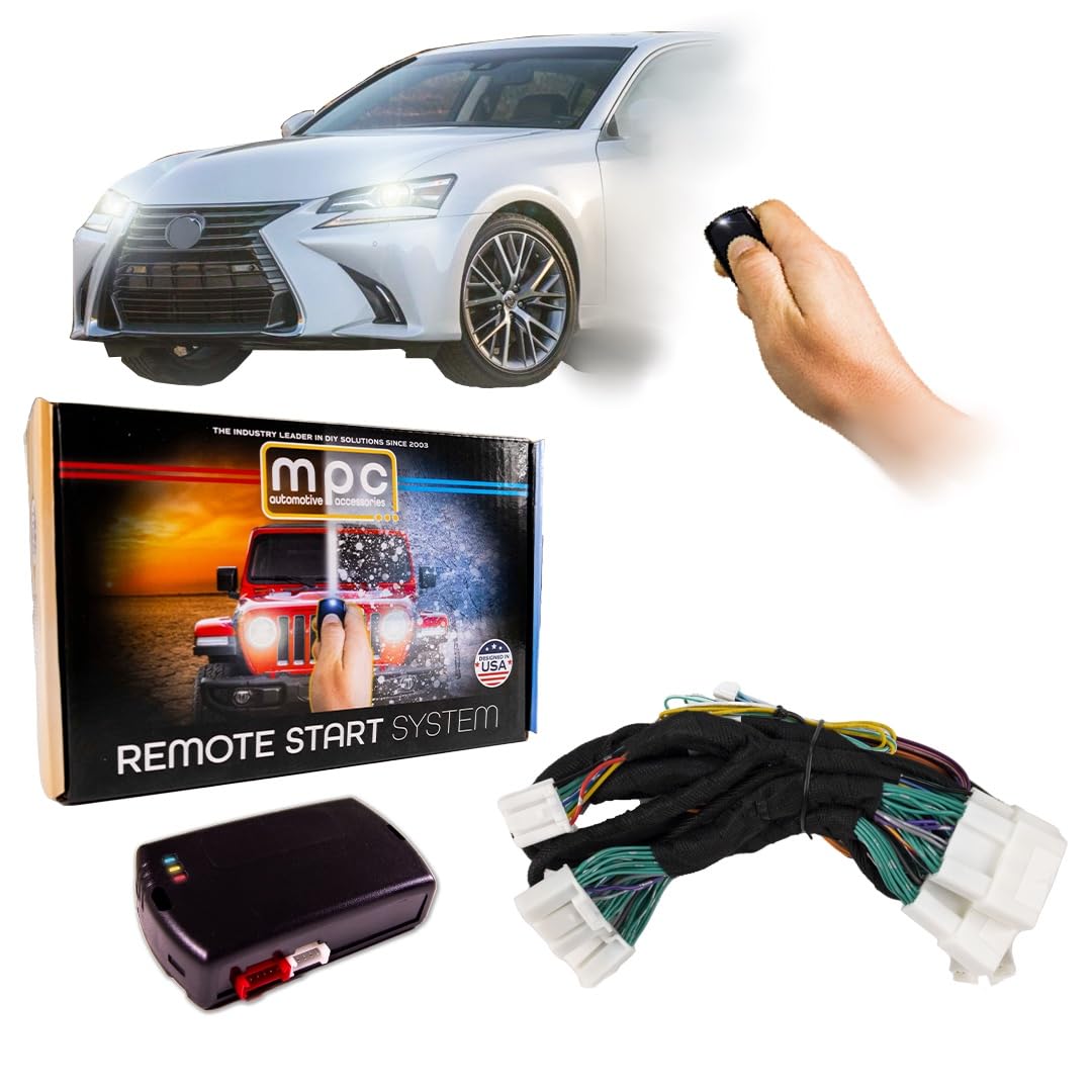 MPC Remote Start Kit for Lexus GS350 2013-2018 - OEM Key Fob Compatible | Plug & Play Installation with 2-Wire Connection | 24/7 US Tech Support | Perfect for Cold Mornings & Secure Vehicle Warm-Up