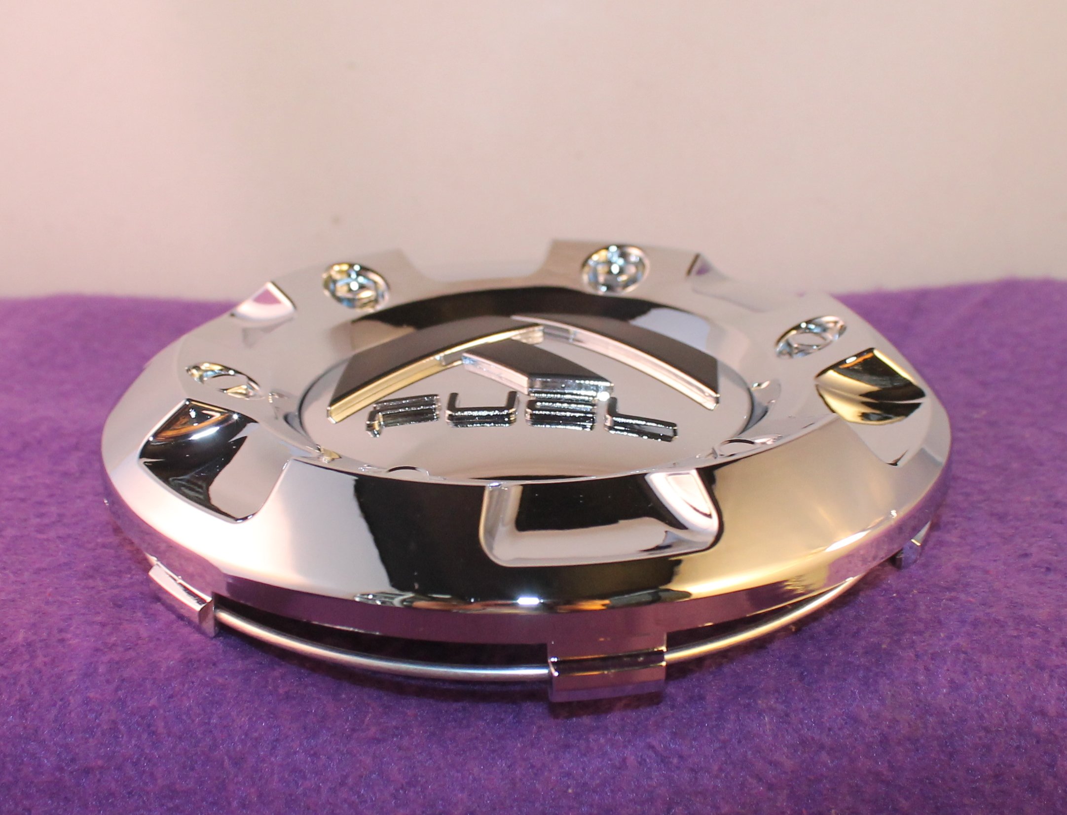 Fuel Wheels Custom Center Cap Chrome (Set of 2) #1002-43 - Premium Hubcap Accessories for Car & Truck Customization, Perfect for Off-Road & Show Vehicles