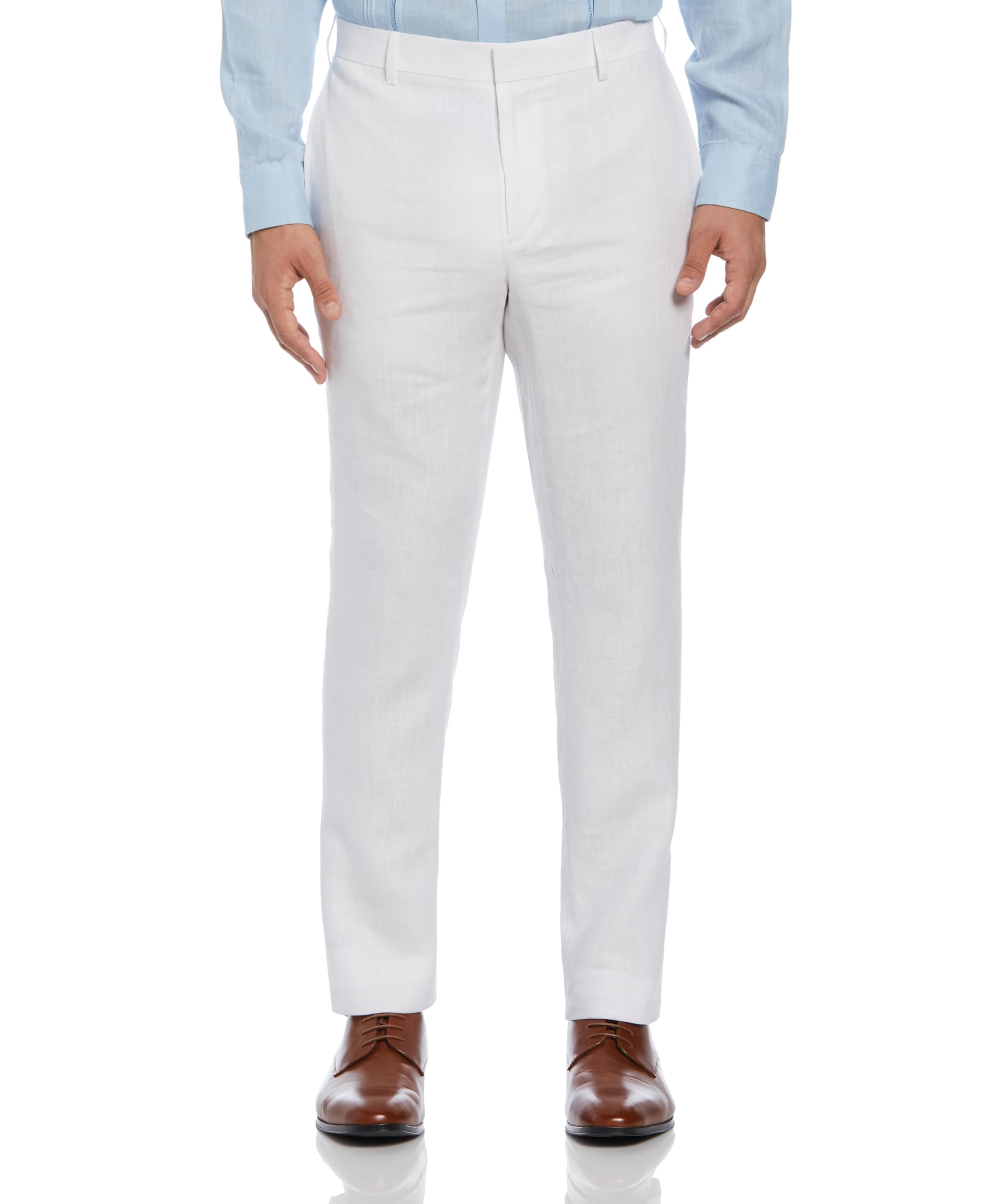 Cubavera Men's Delave 100% Linen Pants - Breathable Flat Front Lightweight Summer Trousers for Casual Wear | Perfect for Beach, Vacation & Outdoor Activities