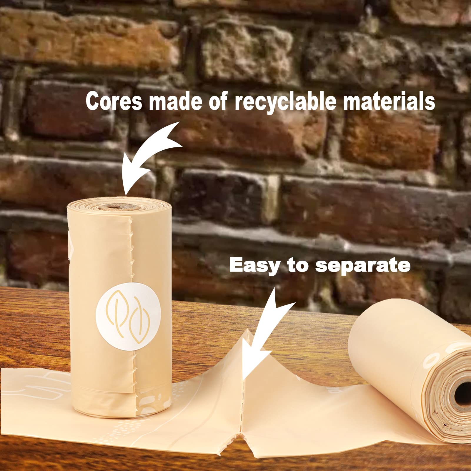 Eco-Friendly Compostable Dog Waste Bags - 405 Count Plant-Based Biodegradable Poop Bags for Dogs & Cats | 100% Leak-Proof | 9 x 13 Inches | Includes Free Dispenser | Perfect for Park Walks, Backyard Cleanup & Travel