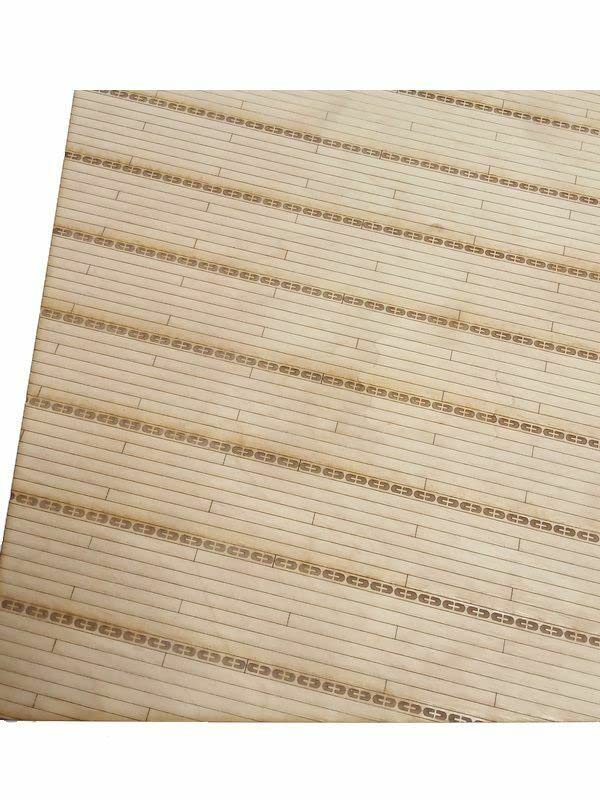 LMG MA-02 - 1/48 Scale WWII American Aircraft Carrier Deck Model - Laser Engraved Wooden Warship Display for History Buffs & Military Collectors - Perfect for Home Office Decor, Diorama Building & Gift Giving