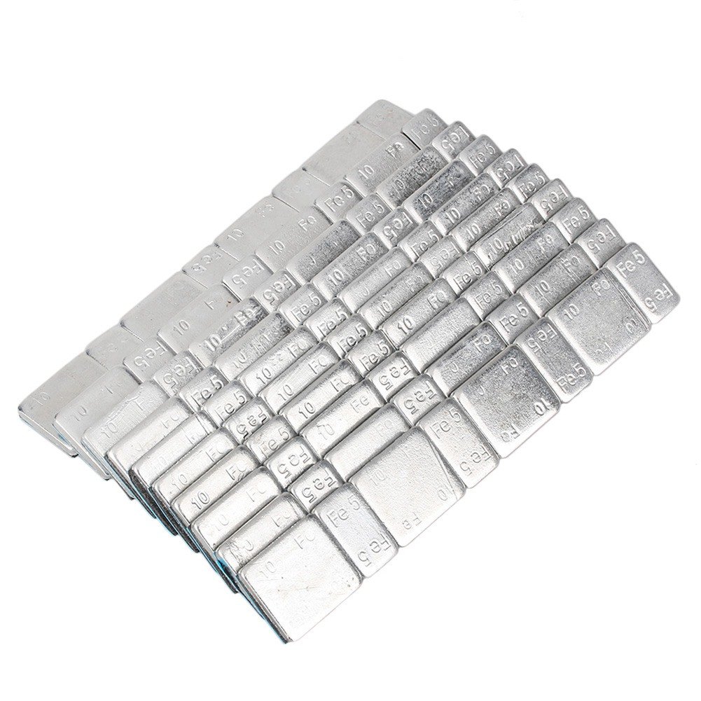10pcs 2oz (58g) Adhesive Wheel Weights - Self Stick Tire Balance Weights for Trucks, SUVs, Motorcycles & Cars | Perfect for Smooth Rides, Vibration Reduction & Tire Maintenance