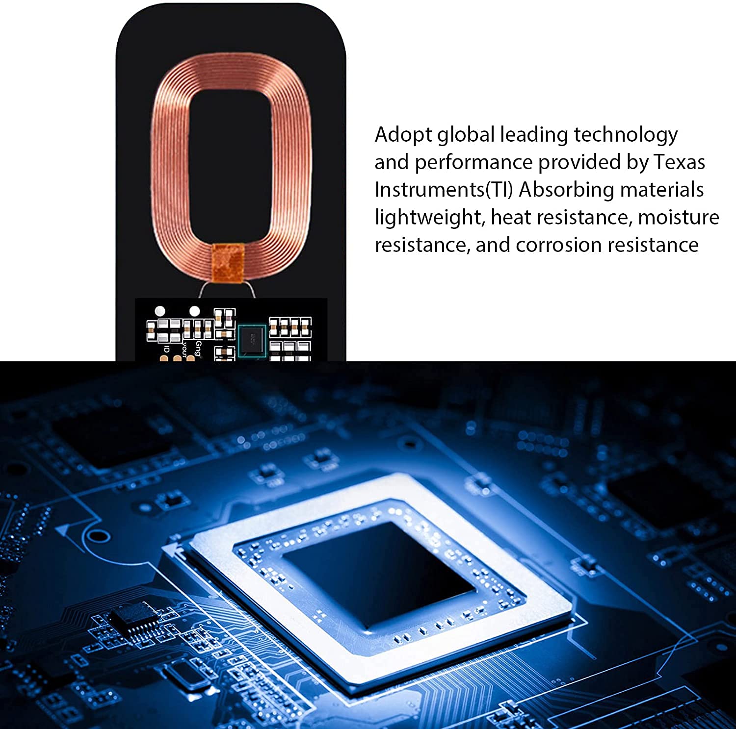 Nillkin Wireless Charger Receiver Type-C - Compatible with Google Pixel 2XL, Galaxy A20, LG Stylo 4/5, Moto G7, OnePlus 6/6T/7 Pro & More Small Type C Phones | Qi Certified Fast Charging | Perfect for Home, Office & Car Use