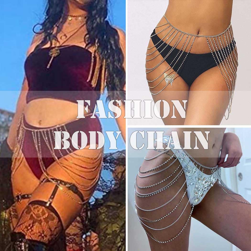 Sexy Rhinestone Body Chain Skirt - Silver Belly Chain for Women, Tassel Waist Jewelry for Rave Party & Festival Outfits | Perfect for Music Festivals, Beach Parties & Nightclub Looks
