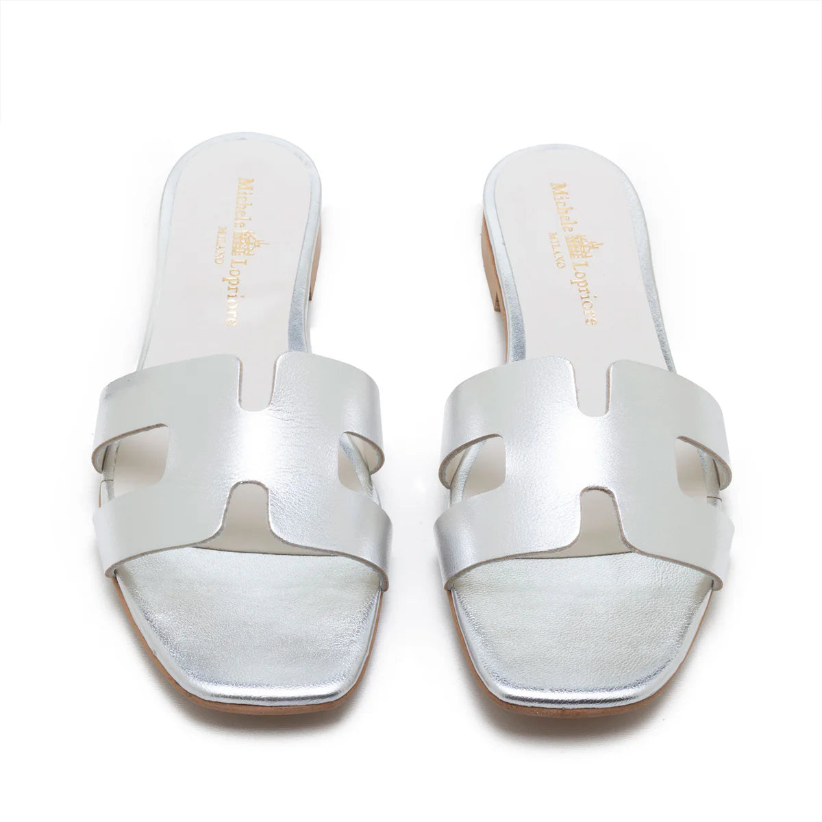 Creta H Slide Silver Argento - Premium Quality Slide Sandals for Men & Women | Comfortable & Stylish for Beach, Pool, and Casual Wear