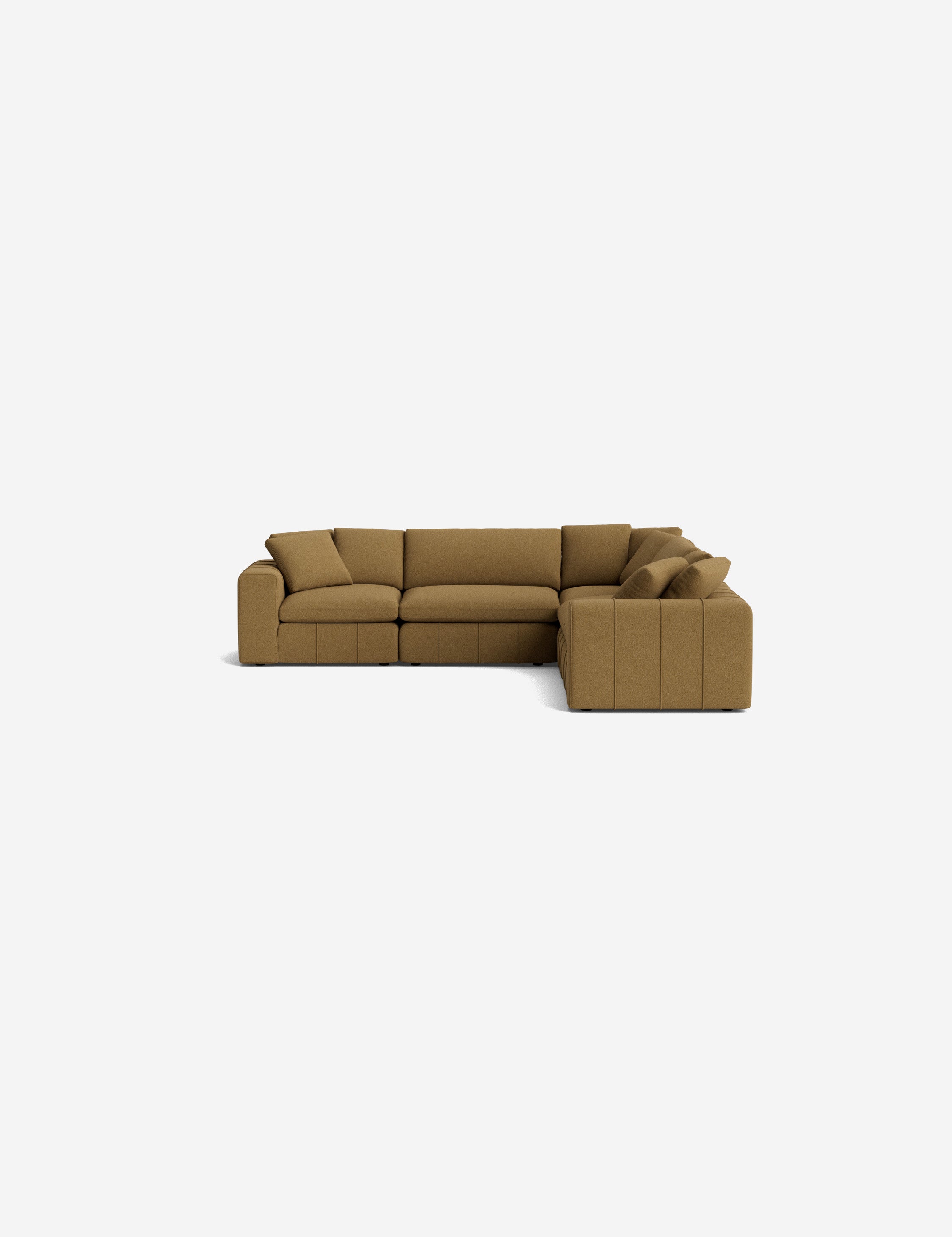 Capella Modular Corner Sectional Sofa - Modern L-Shaped Couch for Living Room, Home Theater & Lounge Areas | Customizable Comfortable Furniture