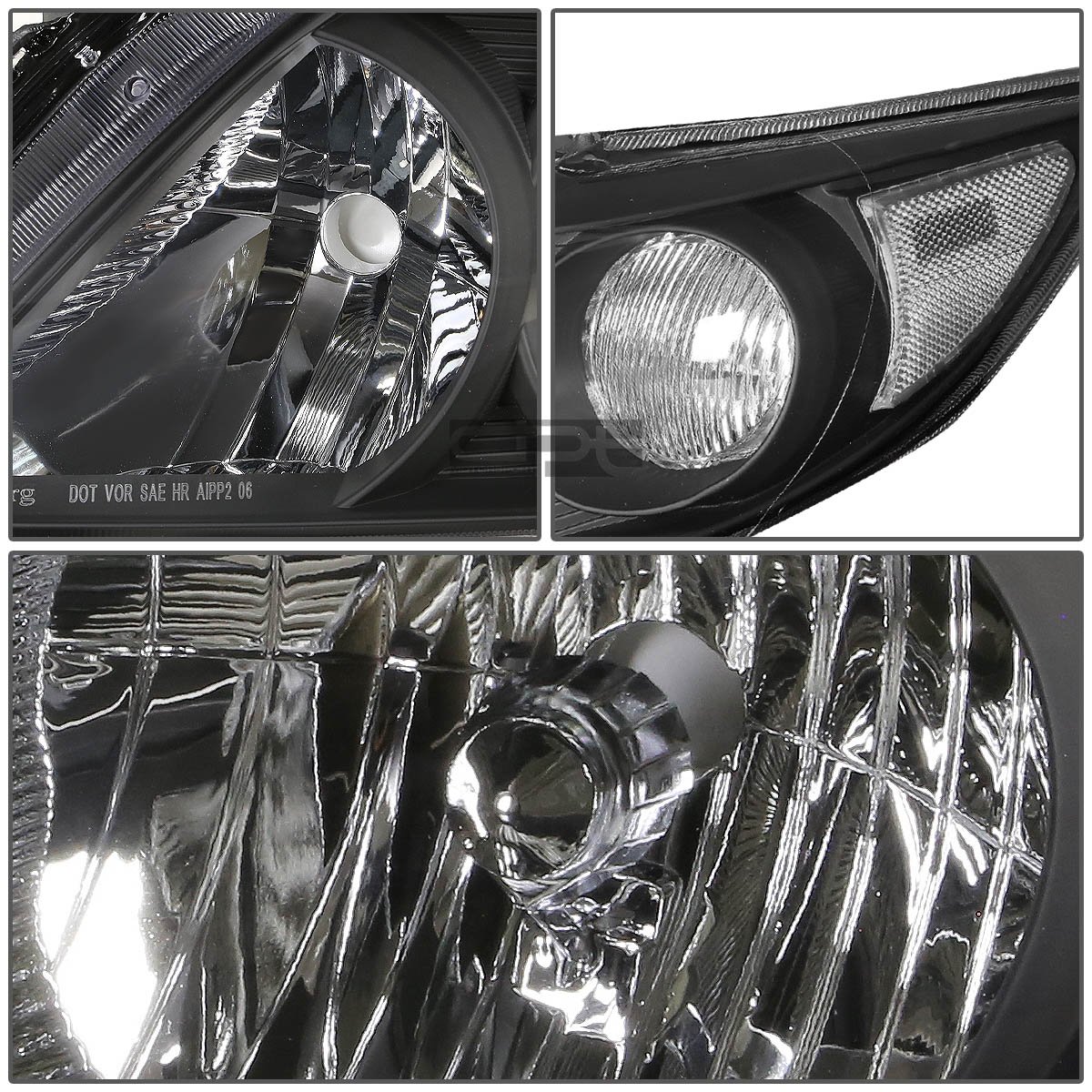 OE Style Black Housing Clear Corner Headlight Lamps with Tool Kit - Compatible with Toyota Corolla 2009-2010 | Easy DIY Installation & Enhanced Night Visibility