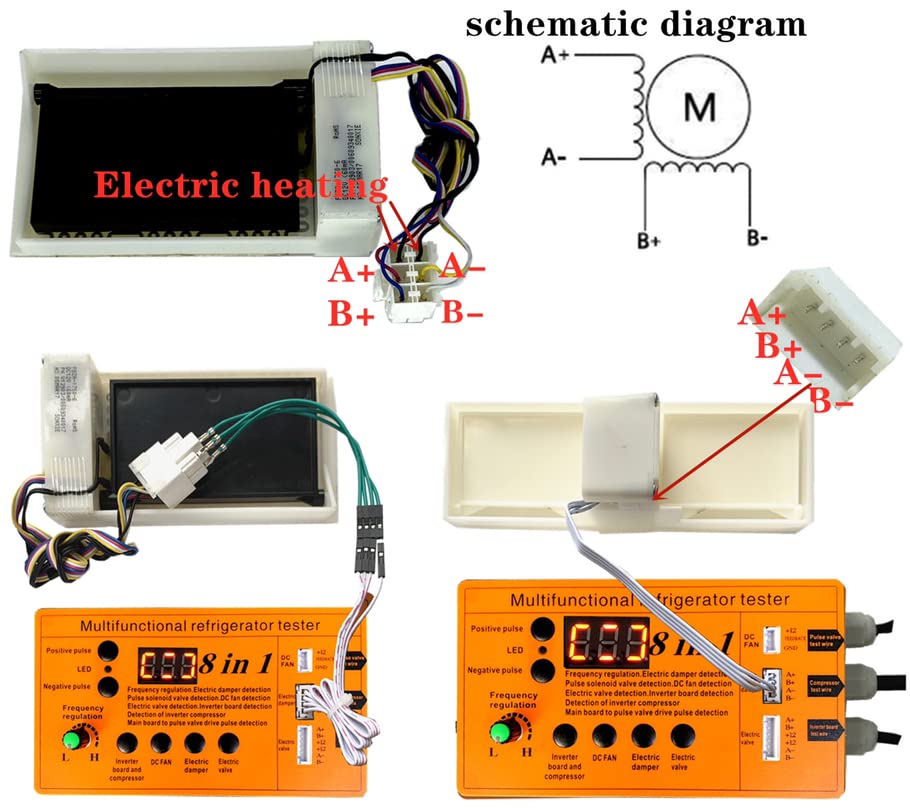 Refrigerator Multi-Function Diagnostic Tool - Inverter Board, Compressor, Electromagnetic Valve & Fan Throttle Tester | Professional Appliance Repair Kit for Home & Commercial Use
