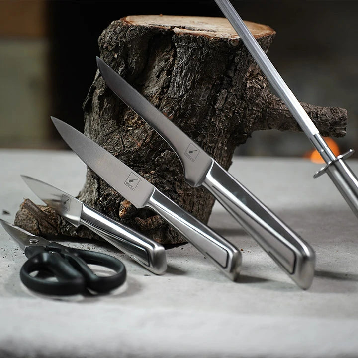 16-Piece High Carbon Stainless Steel Kitchen Knife Set with Wooden Block - Professional Chef Knives for Cooking, Slicing, Dicing - Perfect for Home Kitchens, Restaurants & Culinary Gifts