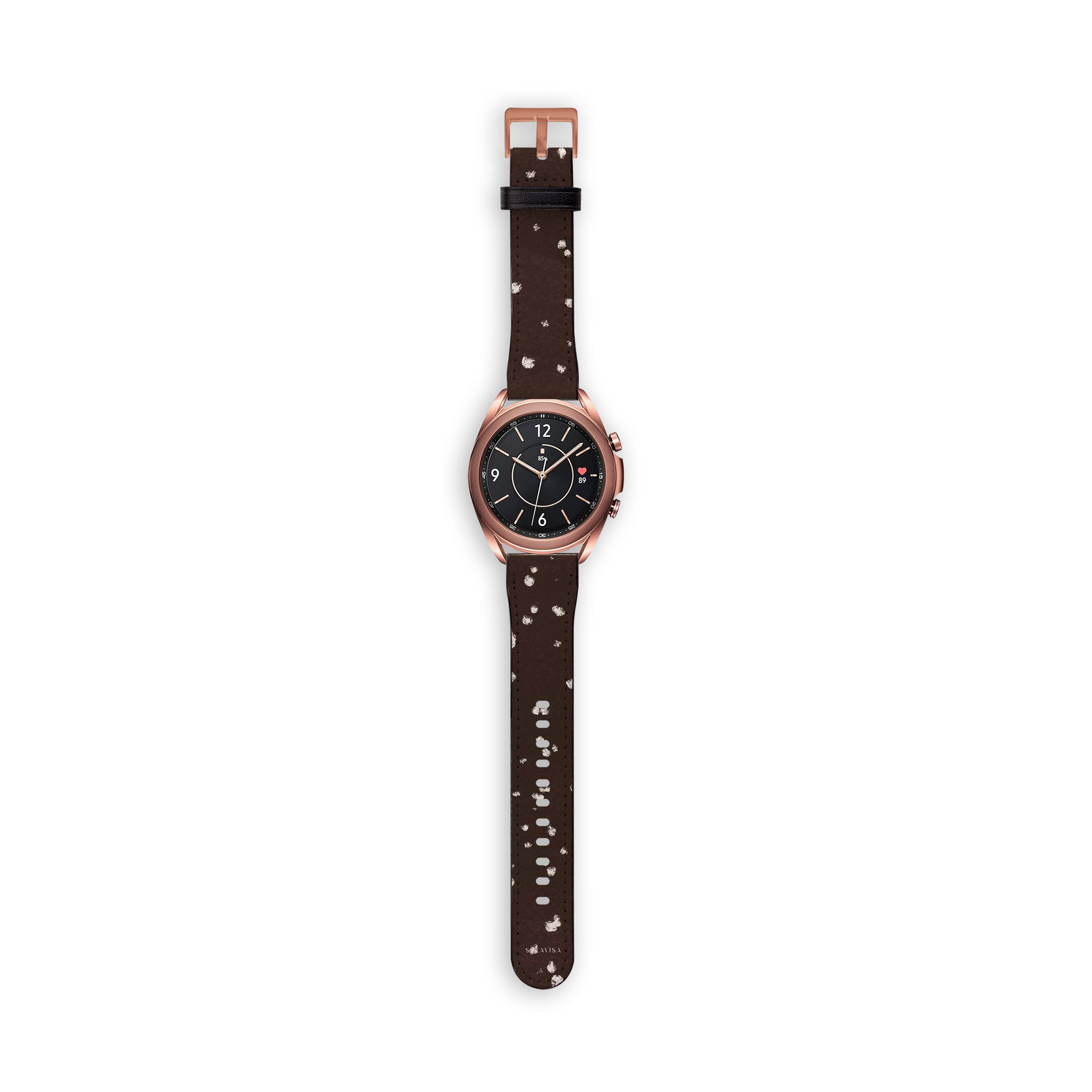 Premium Chocolate Dots Galaxy Watch Band - Stylish & Durable Replacement Strap for Samsung Galaxy Watch - Perfect for Workouts, Office & Everyday Wear