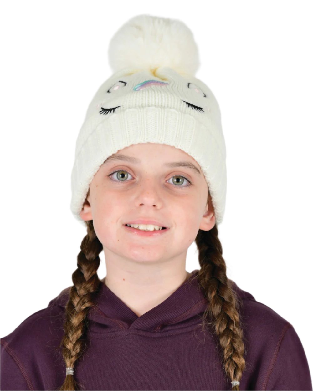 Dublin Kids' Embroidered Unicorn Beanie Hat - Warm Winter Knit Cap for Boys & Girls - Perfect for School, Playground & Outdoor Activities
