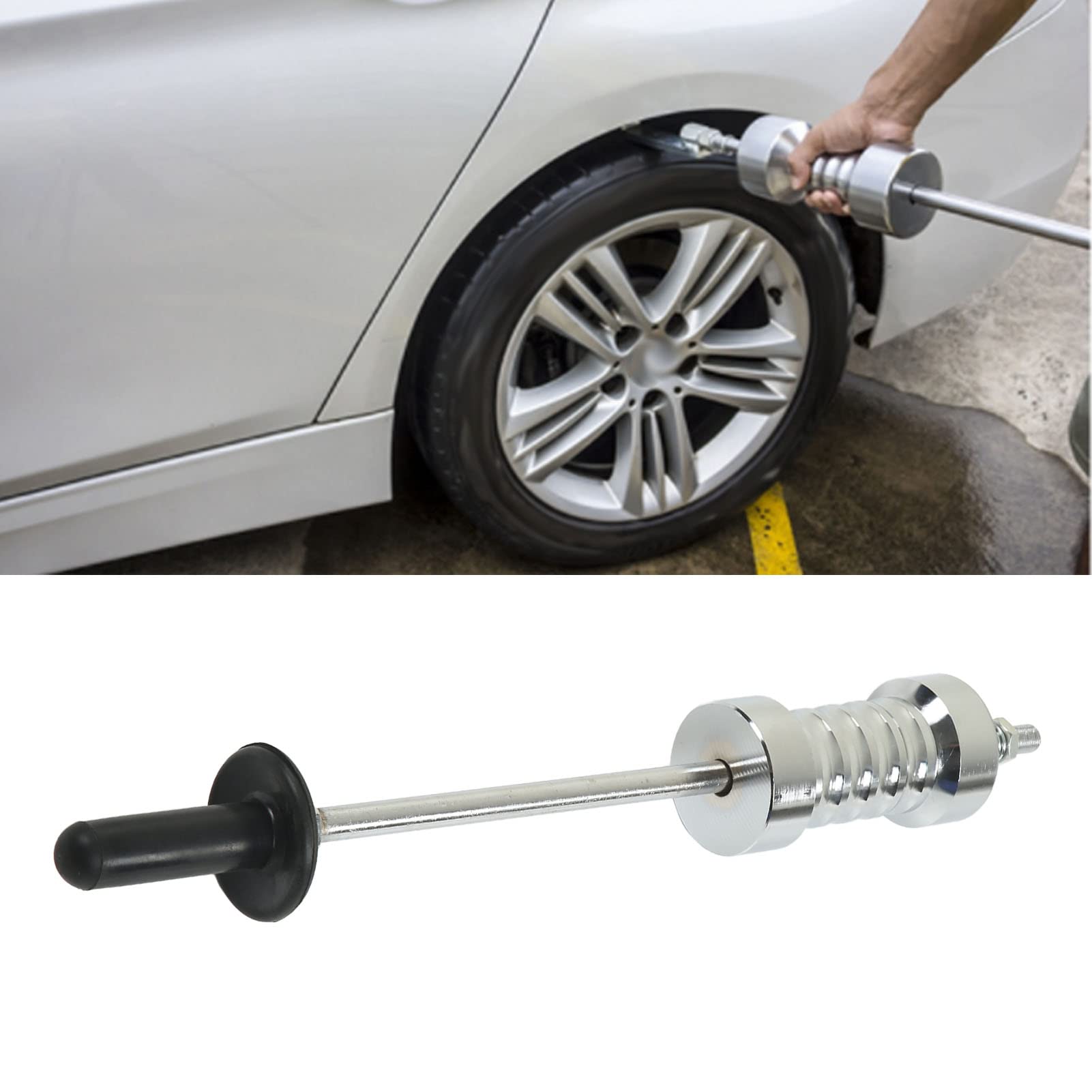 Professional Slide Hammer Puller Set - Heavy Duty Carbon Steel Auto Body Repair Tool for Dent Removal & Bearing Extraction - Perfect for Car, Truck & Motorcycle Repairs