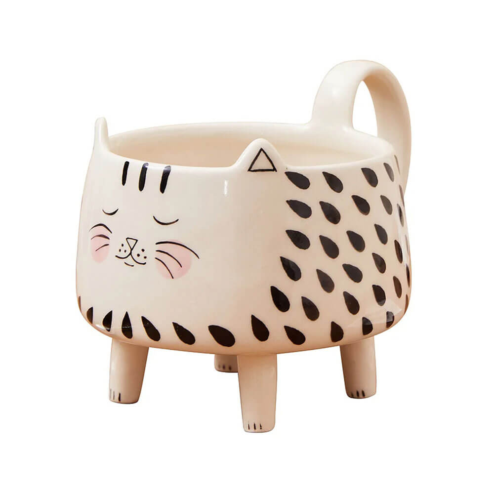 Ceramic Cat Mug for Coffee & Tea - Cute Kitty Design, Perfect Gift for Cat Lovers - Ideal for Home, Office & Gifts