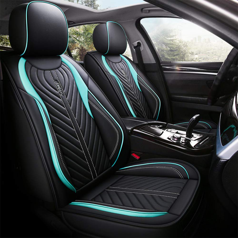 Premium Otoez Leather Car Seat Covers Full Set (5 Seats) - Universal Fit for Most Sedans, SUVs & Trucks - Durable Automotive Seat Protectors for Enhanced Comfort & Style - Perfect for Daily Commutes, Road Trips & Family Travel