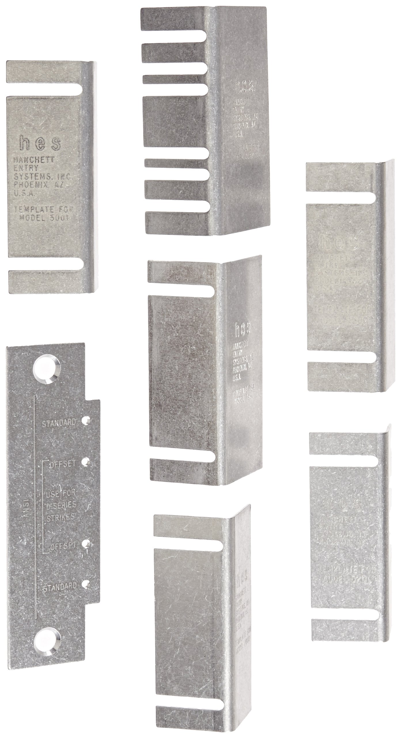 HES Stainless Steel Electric Strike Template Kit - Professional Door Lock Installation Tool for Commercial & Residential Security Systems - Perfect for Electricians and Locksmiths