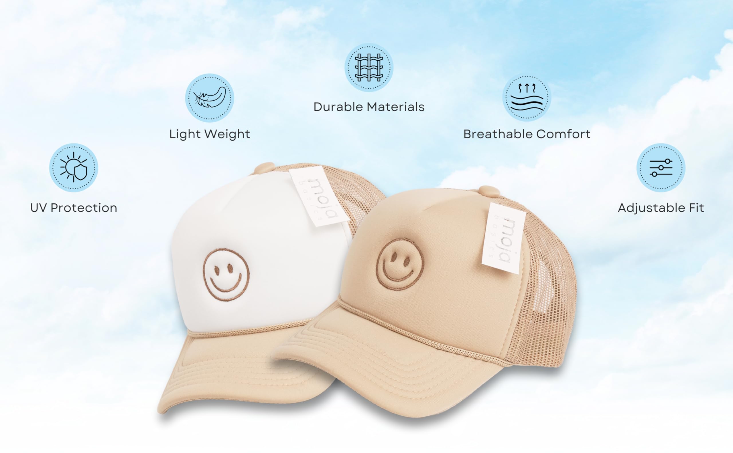 Happy Kid - Premium Child Foam Trucker Hat Snapback | Adjustable Baseball Cap for Boys & Girls | Perfect for Outdoor Play, Sports & Sun Protection