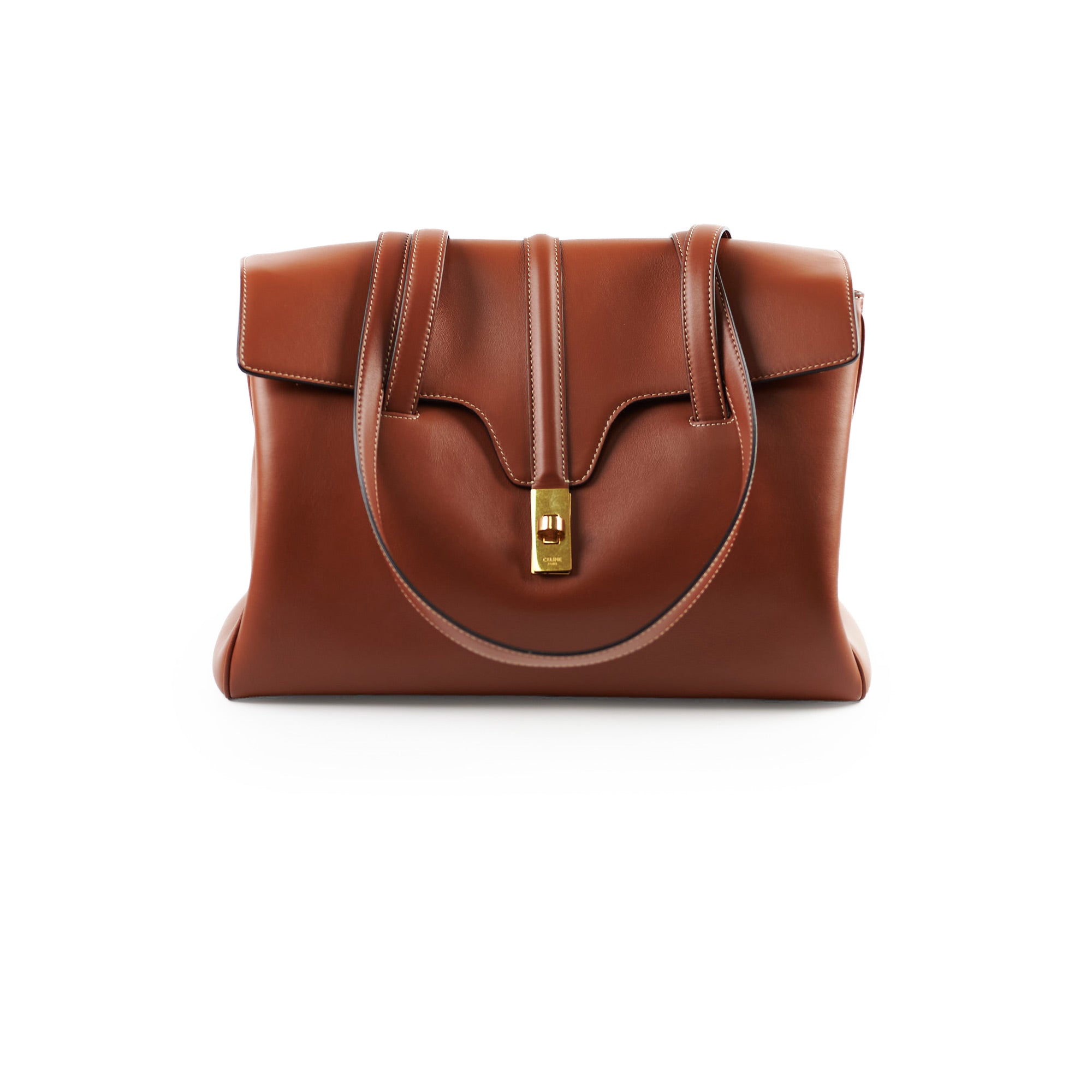 Celine Medium Soft 16 Bag in Tan - Luxury Leather Shoulder Bag for Women | Perfect for Work, Travel & Everyday Use