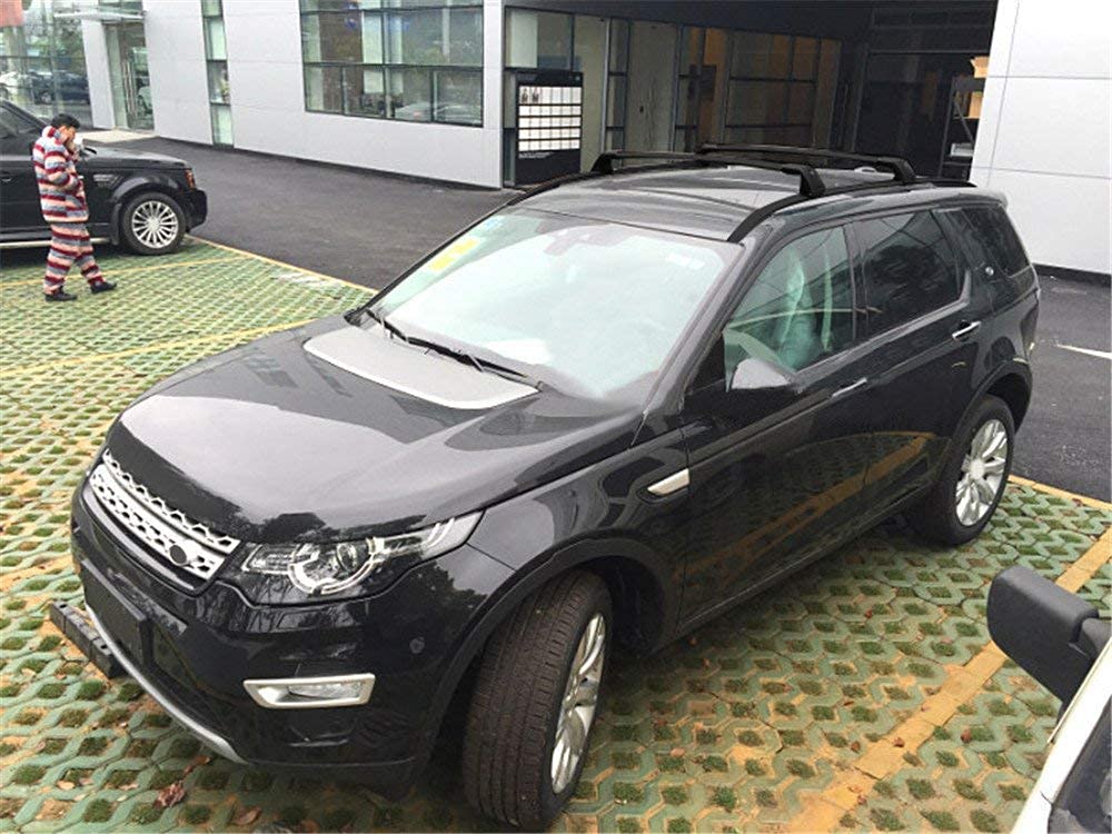 Snailfly Universal Black Cross Bars Roof Rack Luggage Rack for 2015-2023 Land Rover Discovery Sport - Heavy Duty Cargo Carrier for Camping, Road Trips & Outdoor Adventures