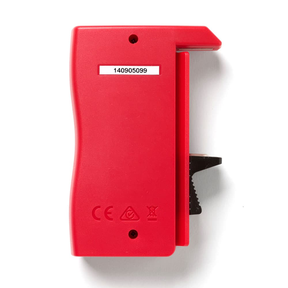 Amprobe BAT-250 Handheld Battery Capacity Tester with V-Shaped Side Cradle - Digital Battery Analyzer for AA AAA C D 9V Cells - Perfect for Home, Workshop & Industrial Battery Testing