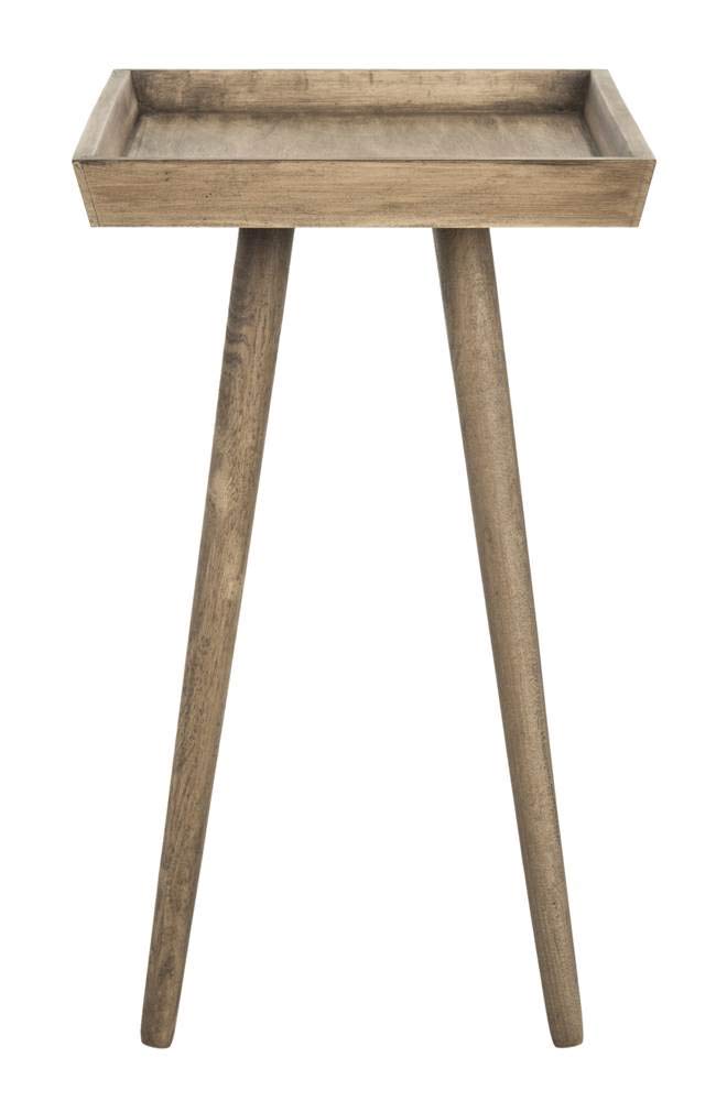 Safavieh Home Nonie Modern Chocolate Accent Table - Stylish End Table for Living Room, Bedroom & Office Decor