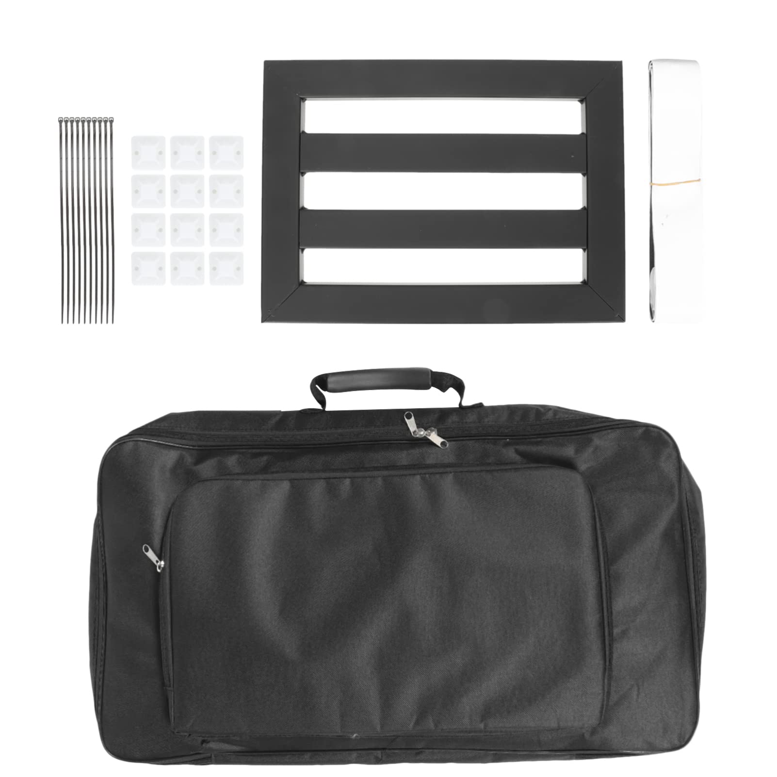 Professional Aluminum Alloy Guitar Pedalboard Set with Carry Bag - Durable Multi-Effect Pedal Board for Electric Guitarists | Perfect for Live Performances & Studio Recording