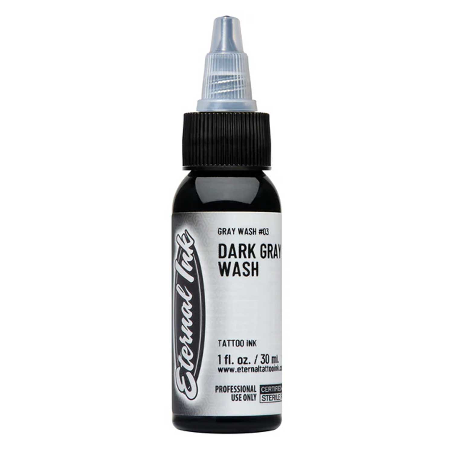 Dark Gray Wash Eternal Ink - 4 oz Permanent Fabric Dye for DIY Clothing, Upholstery & Home Decor Projects