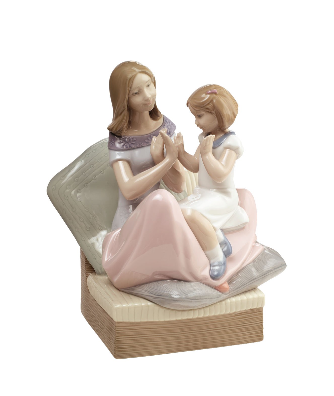 NAO Pat A Cake Porcelain Mother Figure - Elegant Home Decor, Perfect for Mother's Day Gifts & Nursery Room Decoration