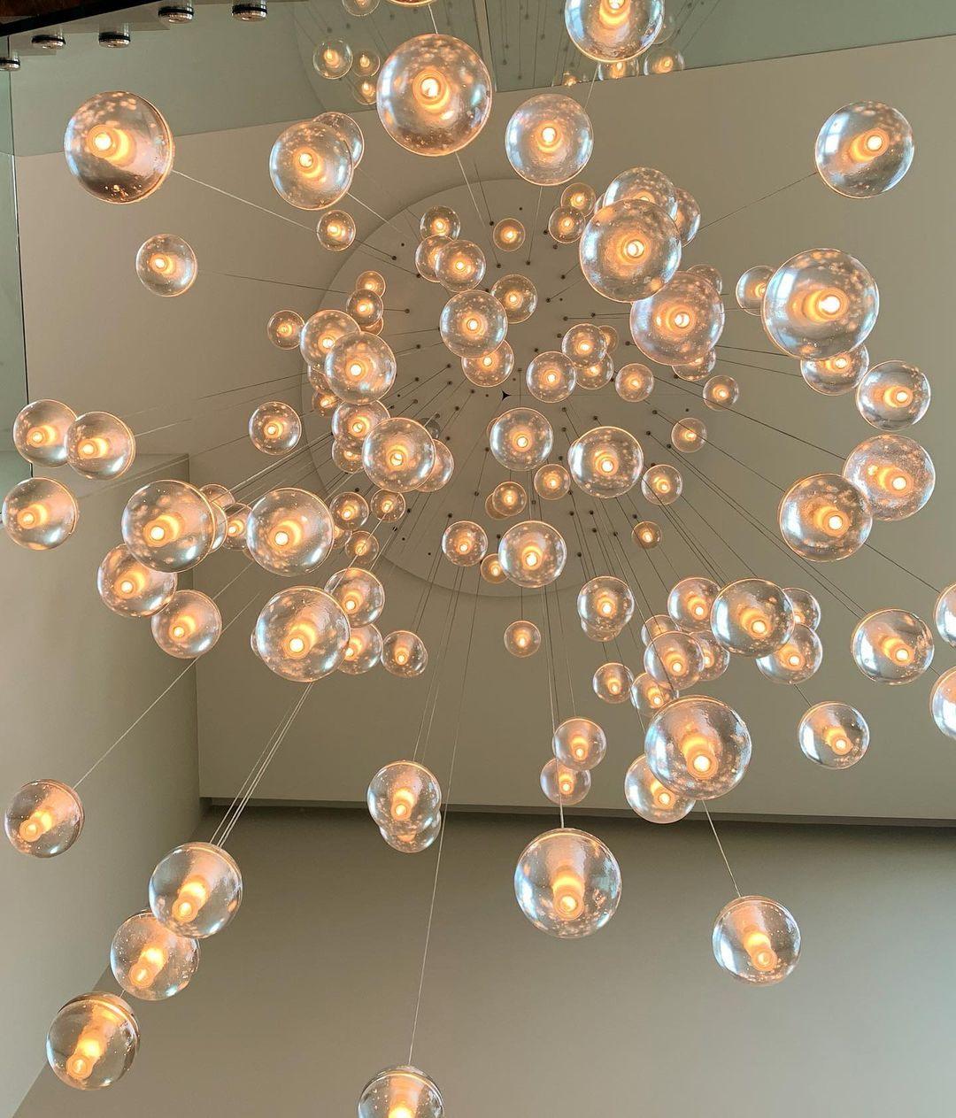 Elegant Ball Crystal Pendant Light - Modern Chandelier for Dining Room, Bedroom & Living Room Decor - Dimmable LED Hanging Light Fixture