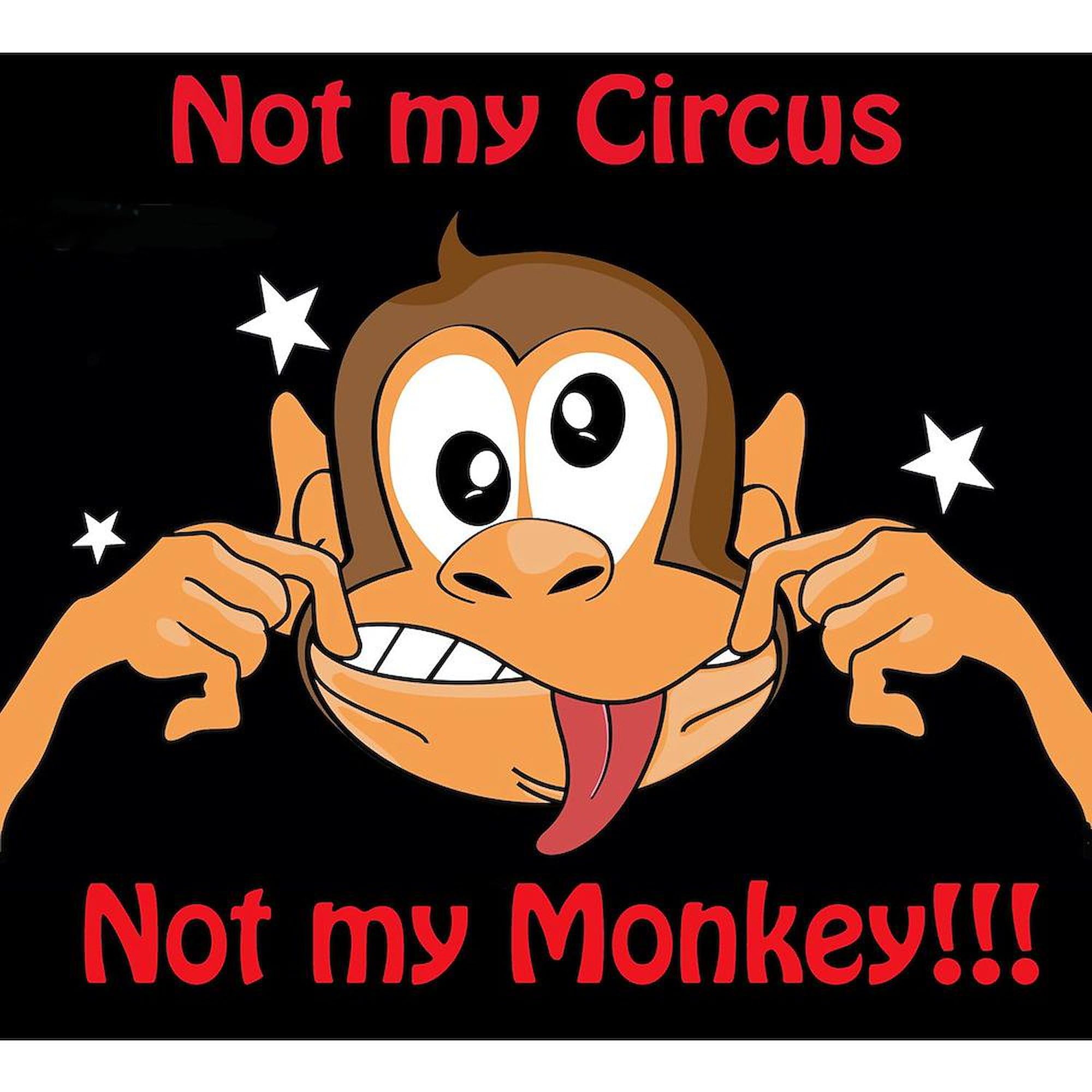 Not My Monkey 11 oz (325 ml) Ceramic Coffee Mug - Funny Novelty Gift for Office, Home & Coffee Lovers - Perfect for Tea, Hot Chocolate & Morning Brews