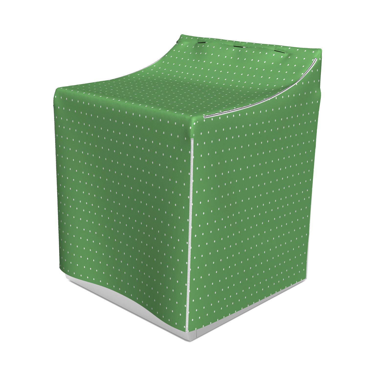 Vintage 50s 60s Style Retro Washer and Dryer Cover - Ambesonne Green Polka Dot Design, 29