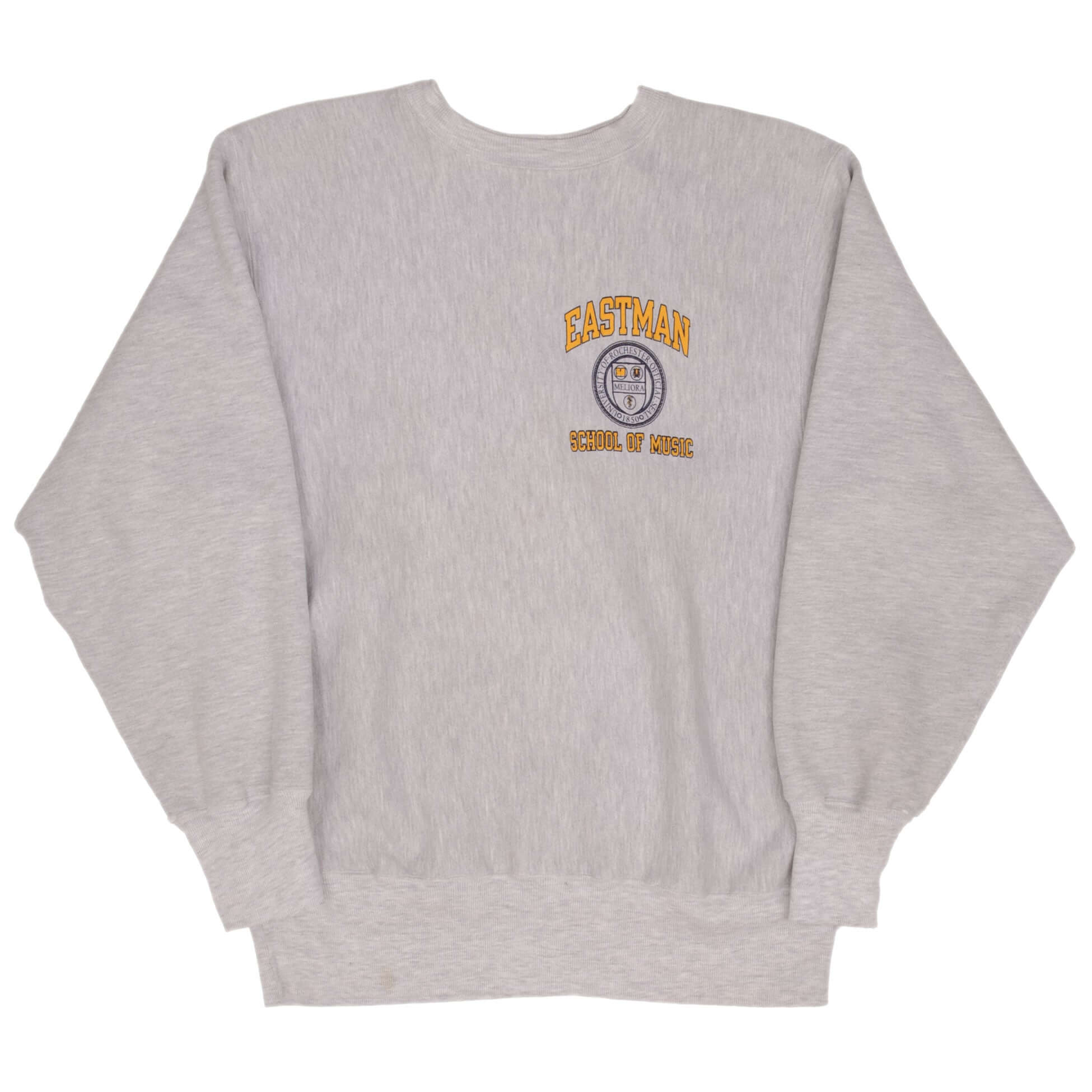 Vintage Champion Reverse Weave Eastman School of Music Sweatshirt 1990s Large - Retro College Style for Men & Women - Perfect for Casual Wear, Street Fashion & Music Lovers
