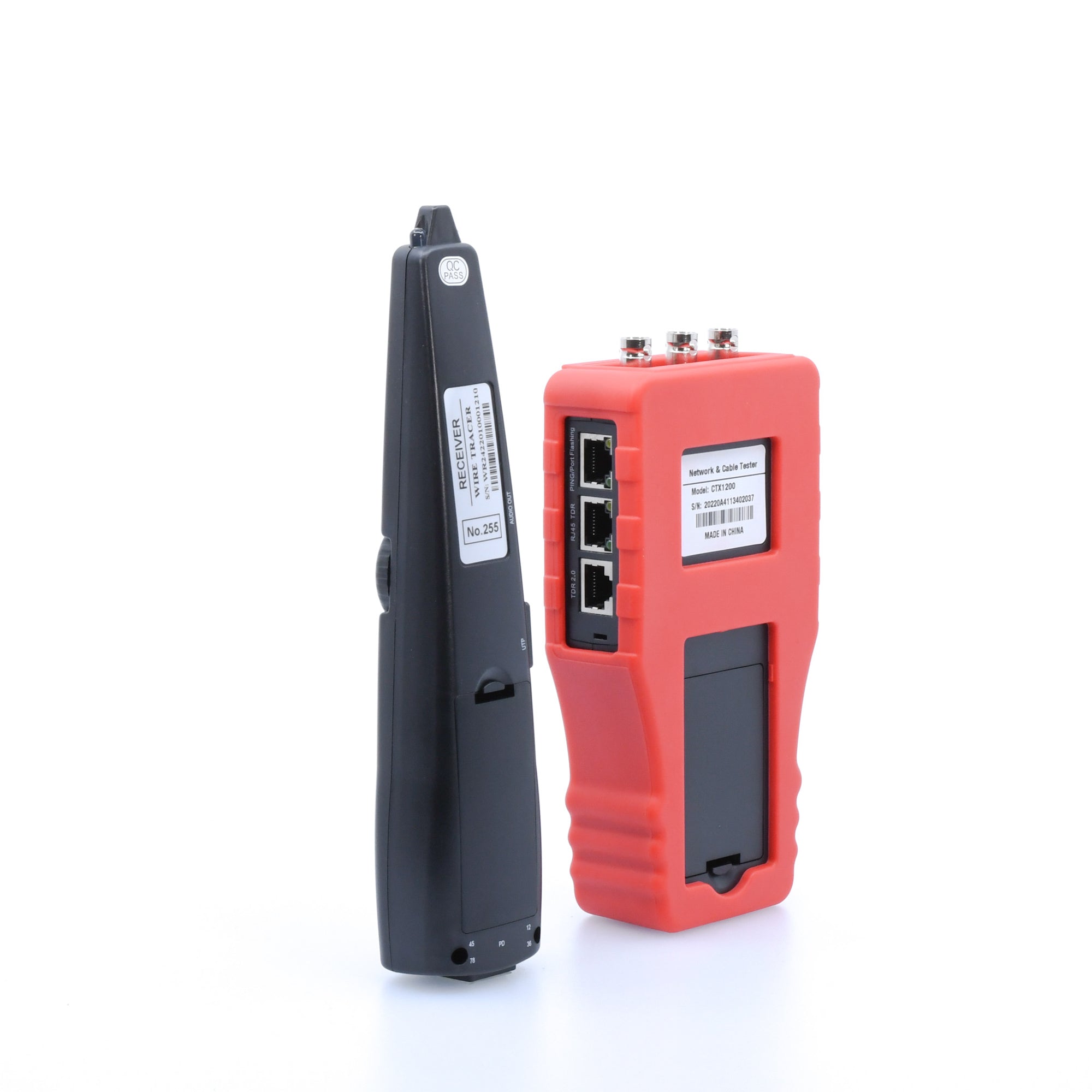 CTX1200 Professional Network Cable Tester with Probe - RJ45 RJ11 Ethernet LAN Wire Tester for Home & Office Network Installation - Perfect for IT Technicians and DIY Network Setup
