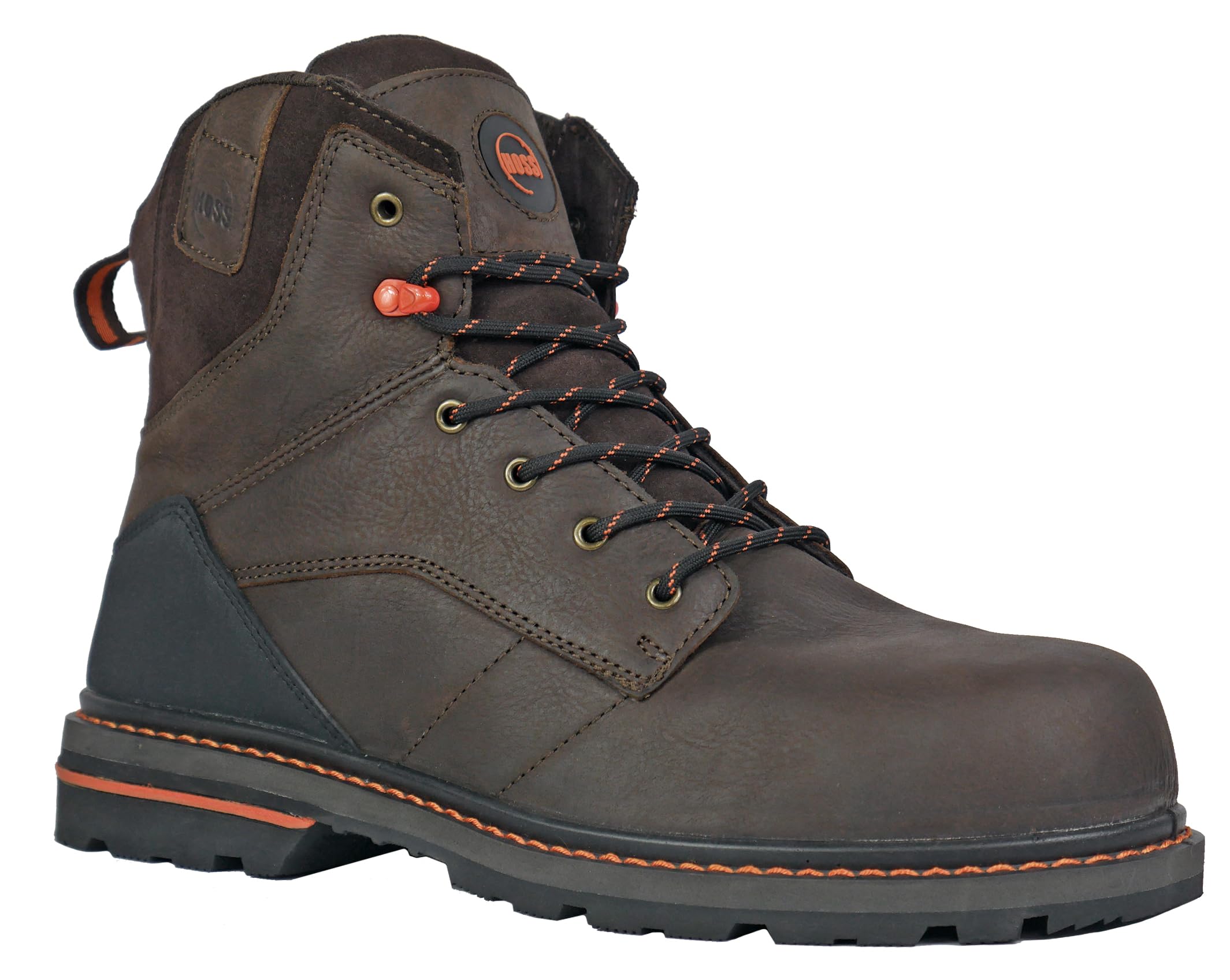 Carson 6 Inch Composite Safety Toe Work Boots for Men - Big Sizes (8-15) - Lightweight & Comfortable for Construction, Warehouse & Outdoor Work
