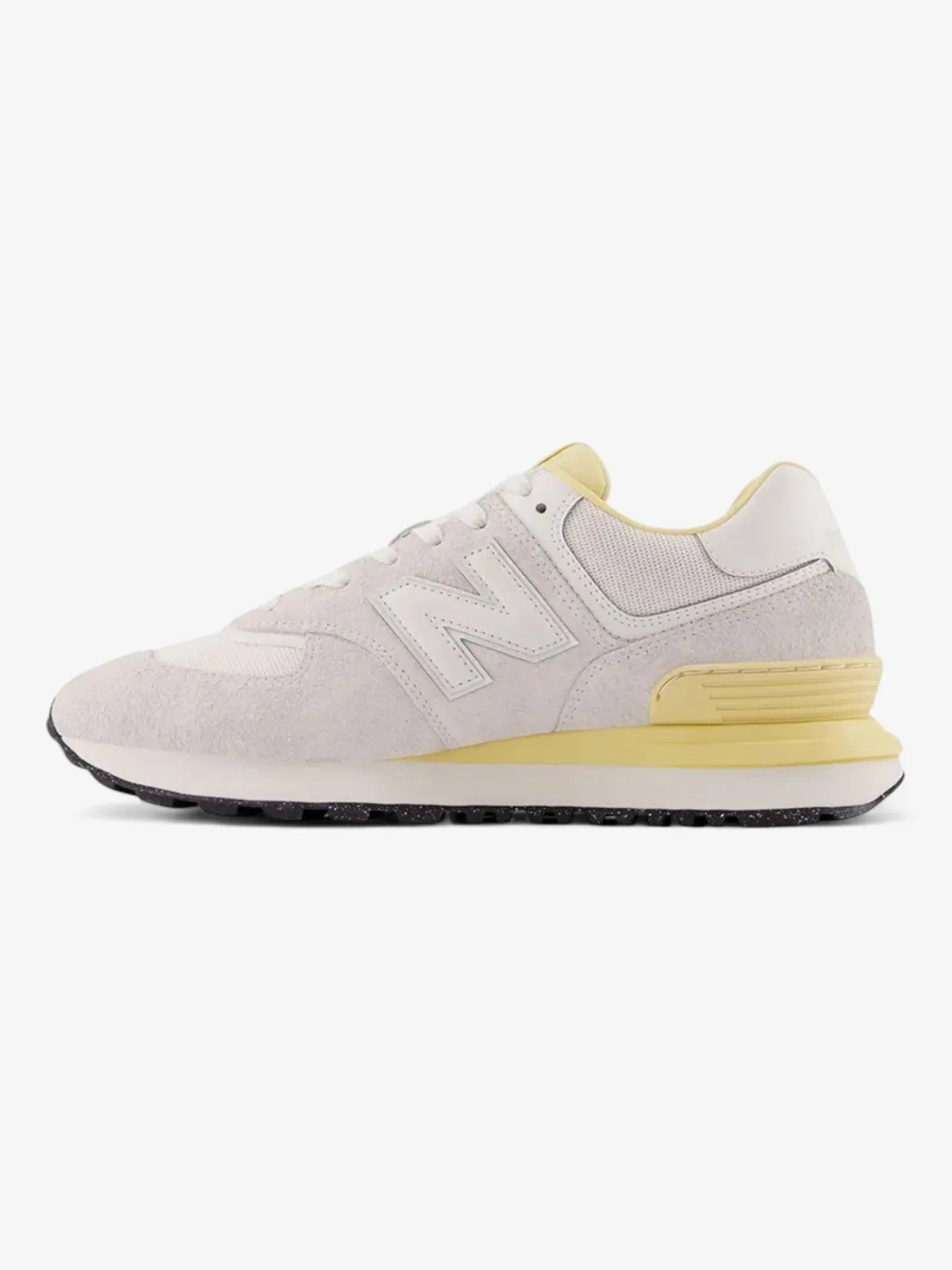 New Balance 574 Legacy Sneakers for Men & Women - White & Yellow Running Shoes for Walking, Gym & Casual Wear | Comfortable Athletic Shoes for Daily Use