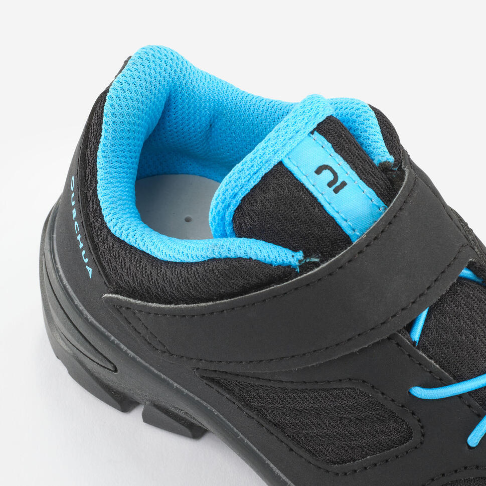 Quechua NH100 Kids' Hiking Shoes with Velcro Closure - Lightweight & Durable Outdoor Footwear for Boys and Girls - Perfect for Trail Walking, Camping, and Family Adventures