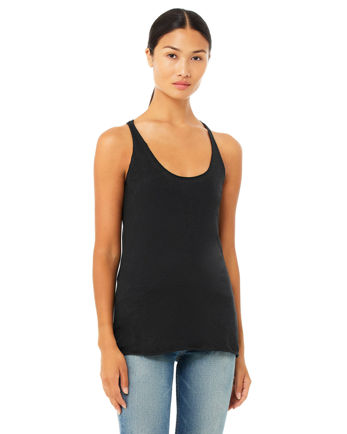 Bella + Canvas 8430 Women's Triblend Racerback Tank Top - Soft Comfortable Athletic Wear for Yoga, Gym & Summer Outfits