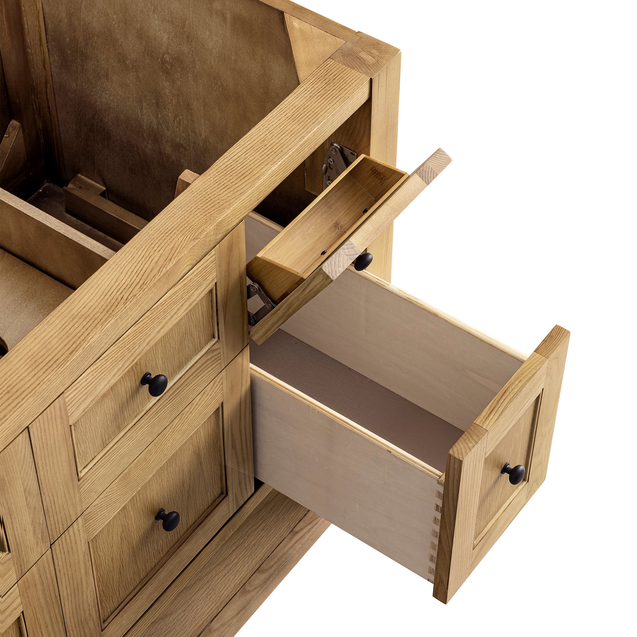 Breckenridge 36 Inch Single Bathroom Vanity in Light Natural Oak - Perfect for Modern and Farmhouse Style Bathrooms