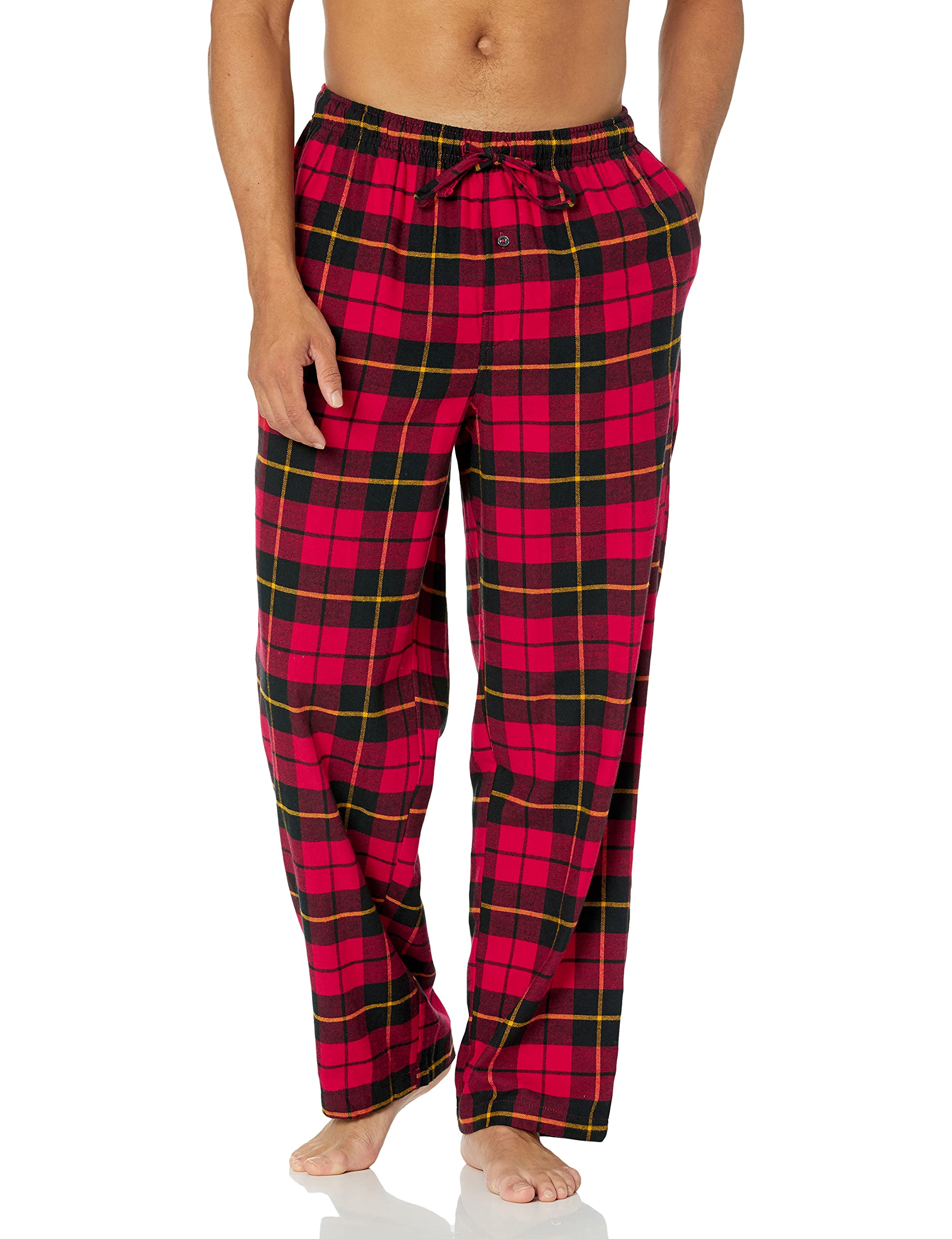 Amazon Essentials Men's Big & Tall Flannel Pajama Pants - Soft & Comfortable Sleepwear for Lounge & Winter Nights (Multiple Colors & Sizes) - Perfect for Relaxing at Home, Bedtime & Cold Weather Comfort