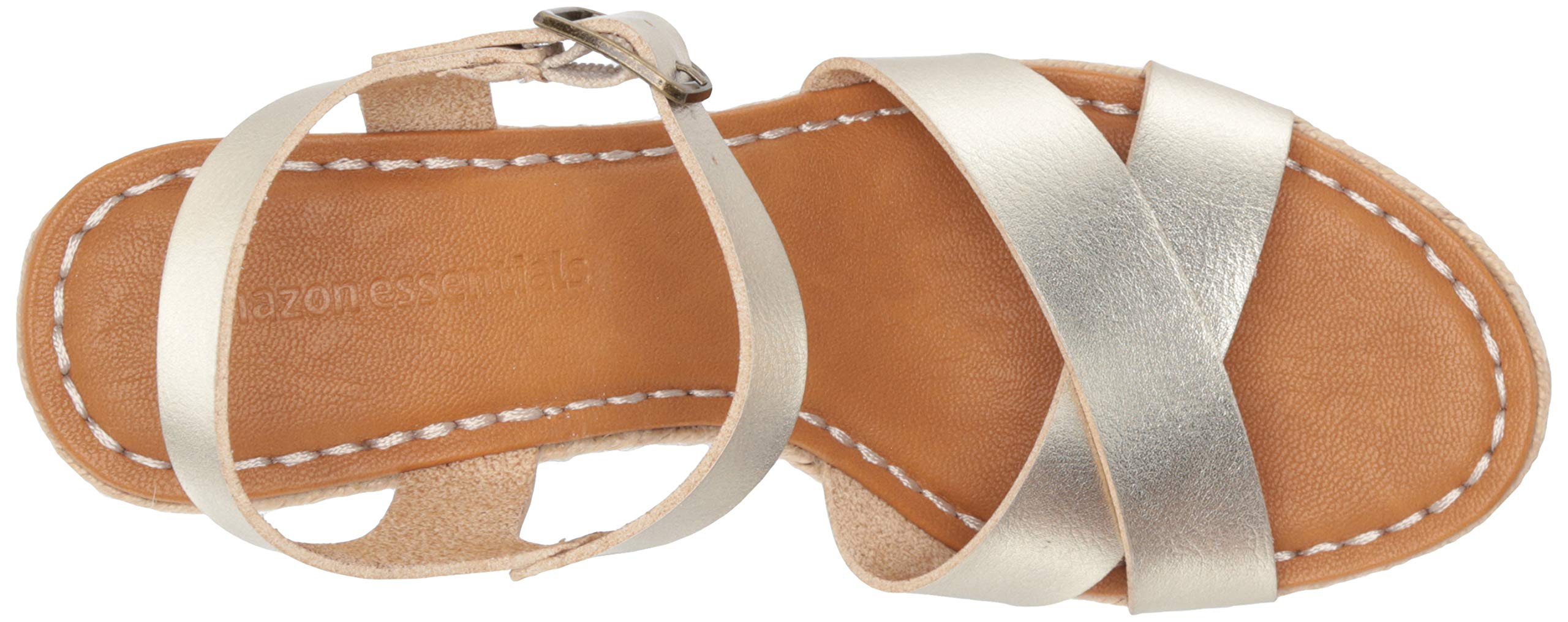 Amazon Essentials Women's Espadrille Wedge Sandal - Comfortable Summer Casual Shoes for Beach, Vacation & Everyday Wear