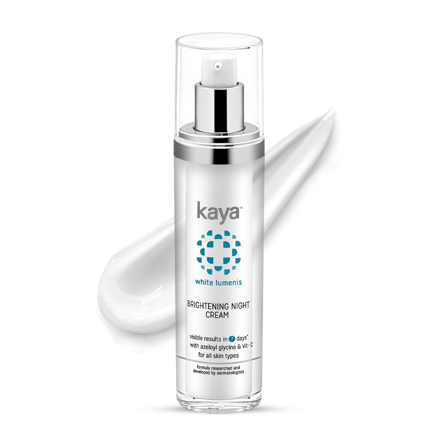 Kaya Clinic Brightening Night Cream 50ml with Azelaic Acid & Vitamin C - Visibly Brighter, Soft & Hydrated Skin Moisturizer for All Skin Types | Perfect for Nighttime Skincare Routine & Dark Spot Treatment