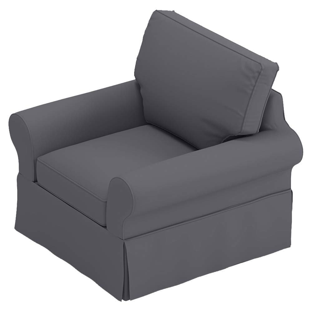 Premium Sofa Slipcover Replacement - Perfect Fit for Pottery Barn PB Basic Chair (39.5