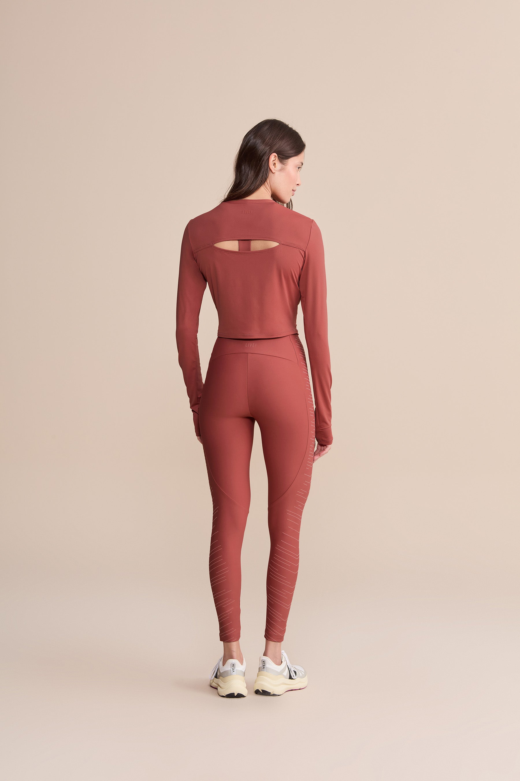 Action Skin® Cut Out Long Sleeve T-Shirt for Women - Sexy Mesh Workout Top for Yoga, Gym & Night Out Fashion